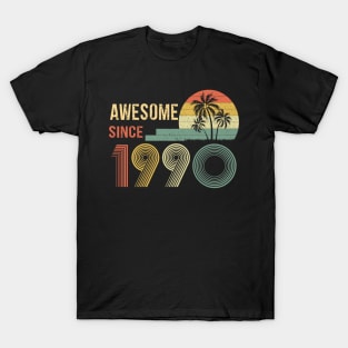 32 Years Old Awesome Since 1990 Gifts 32th Birthday Gift T-Shirt